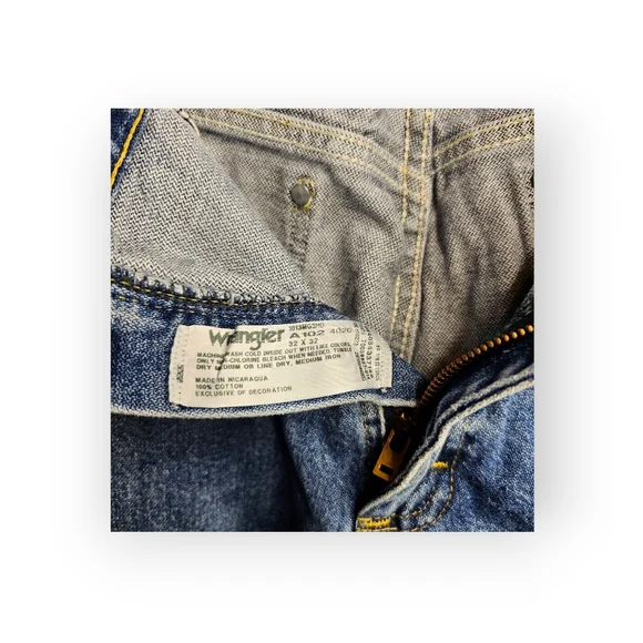 Wrangler George Strait Collection Cowboy Cut Blue Denim Jeans Men's 32x32 - Picture 5 of 7